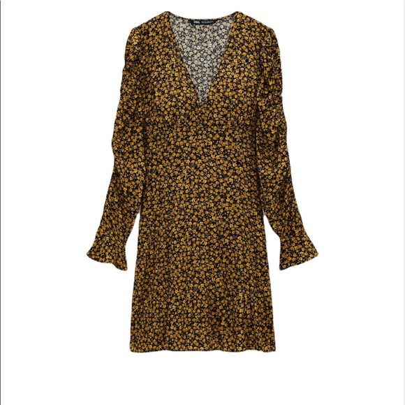 Zara Printed Mini Dress NWT - Picture 2 of 7
